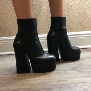 Platform booties